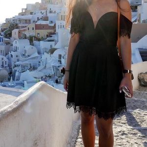 Lovers + Friends black dress
